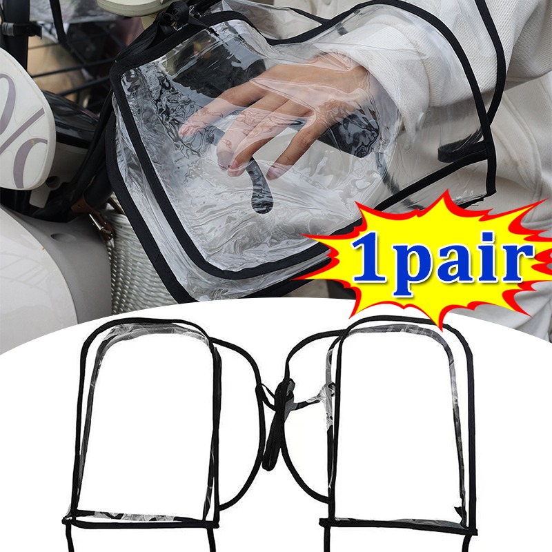 Heat Resistant Glove - 冬防水オートバイハンドルバースリーブ用品ハンドルカバーマフアーム耐熱暖かいバイカーグローブ防風カバー