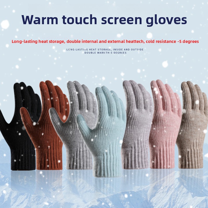 女性用、冬用、厚手のフリース裏地付きニット手袋、アルパカウー - Wool Glove Lined のレビューと価格