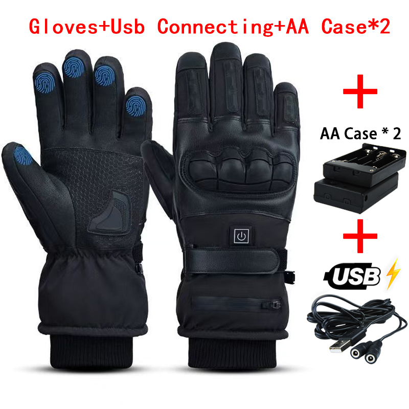 加熱手袋ハンドウォーマー電気サーマルグローブ防水スノーボード - Ski Glove Waterproof のレビューと価格
