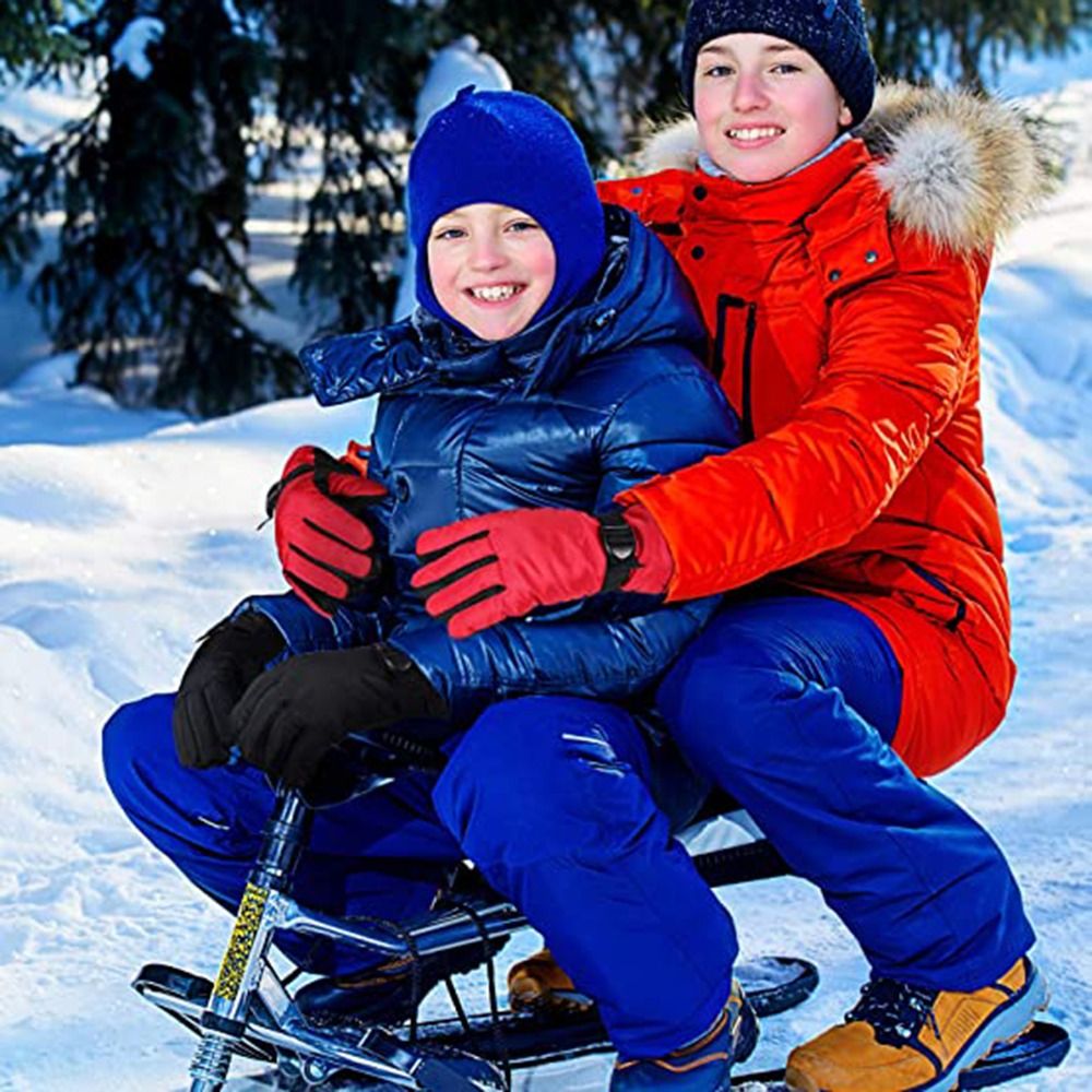 新しいファッション防風スキーグローブ防水ノンスリップ子供用手 - Ski Glove Waterproof のレビューと価格